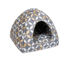 Дом лежак Yurt для кошек 38x38x36 cm орнамент косточка Дом лежак Yurt для кошек 38x38x36 cm орнамент косточка
