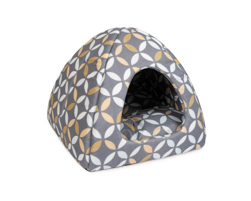Дом лежак Yurt для кошек 38x38x36 cm орнамент косточка