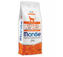 MONGE DRY CAT STERILISED DUCK 10 кг