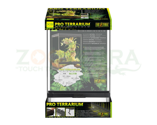 Exo Terra Pro Terrarium X-Small Tall Стеклянный террариум 30×30×45 см