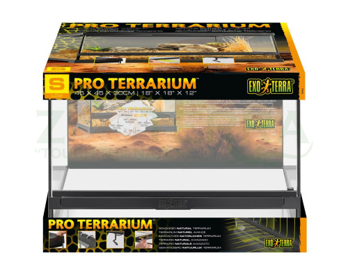 Exo Terra Pro Terrarium Small Low Стеклянный террариум 45×45×30 см