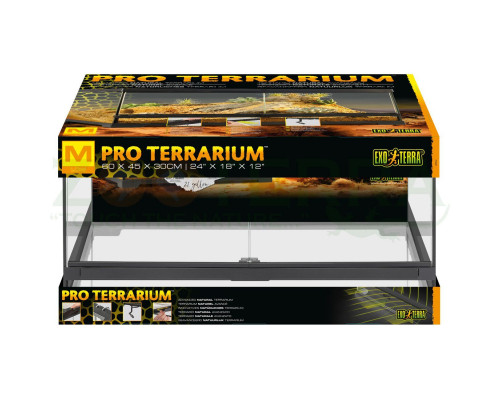 Exo Terra Pro Terrarium Medium Low Стеклянный террариум 60×45×30 см
