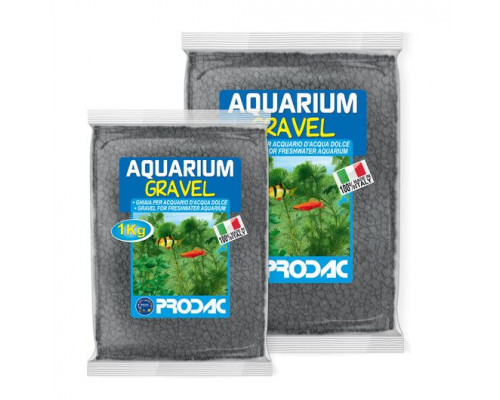 Prodac Aquarium Black Quartz 2-3 mm 1 kg