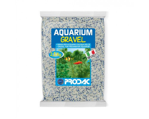 Prodac White and Blue Fine Sand 0.7-1.2 mm / 2.5 kg