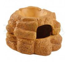 Exo Terra Big Rock Large Керамическое влажное укрытие с крышкой (Large)