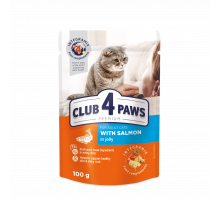 Club 4 Paws корм для взрослых кошек — лосось в желе