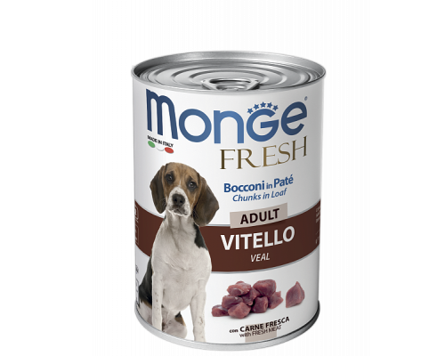 MONGE DOG FRESH ADULT veal 400 гр.