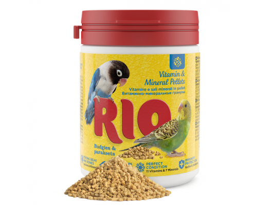 RIO Витамины и минералы в гнанулах для мелких и средних попугаев 120 g