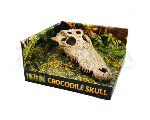 Exo Terra Crocodile Skull Натуральное укрытие «Череп крокодила» для террариума