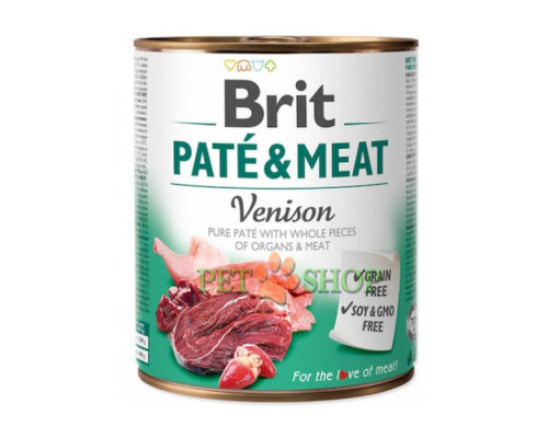 Brit Pate & Meat Venison 800 gr